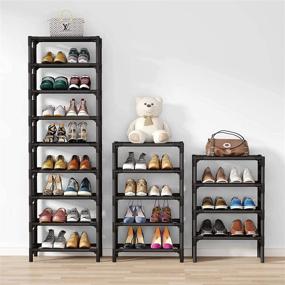 img 2 attached to Maximize Your Shoe Storage with the Vertical Shoe Rack – 8 Tiers Narrow Shelf for 16 Pairs – Space-Saving Organizer Solution