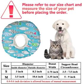 img 3 attached to Soft Adjustable Andyrex Cat Recovery Collar: Cute Neck Cone for Head Wound Healing and Protective After Surgery Elizabethan Collars for Cats and Puppies