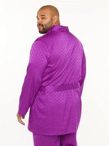 img 1 attached to 🧥 Savage Fenty Smoking Jacket Hunter: Stylish Sleep & Lounge Attire for Men