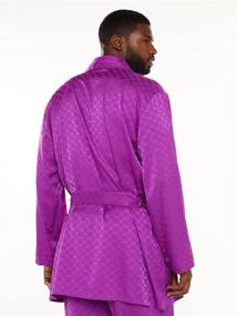 img 2 attached to 🧥 Savage Fenty Smoking Jacket Hunter: Stylish Sleep & Lounge Attire for Men
