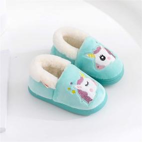 img 2 attached to 👞 BESONETY Kids Fuzzy Slippers - Boys' and Girls' Shoes for Toddlers