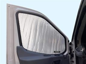 img 3 attached to 🚐 YelloPro Auto Reflective Sunshade: Custom Fit for 2015-2021 Ford Transit Van | Set of 2