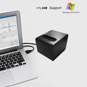 img 3 attached to 🖨️ Meihengtong Receipt Printer USB - High-Speed 80mm Direct Thermal POS Printer with Auto-Cutter ESC/POS Print Commands - Windows Compatible, Not Compatible with Mac, Chromebook, or Square