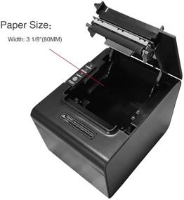 img 1 attached to 🖨️ Meihengtong Receipt Printer USB - High-Speed 80mm Direct Thermal POS Printer with Auto-Cutter ESC/POS Print Commands - Windows Compatible, Not Compatible with Mac, Chromebook, or Square