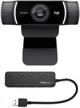 💻 get the logitech c922 pro stream webcam with knox 4-port usb 3.0 hub bundle (2 items) for exceptional video quality logo