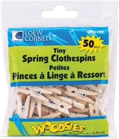 img 1 attached to 🌼 Loew-Cornell 426931 1" Simply Art Wooden Mini Spring Clothespins in Natural Beige