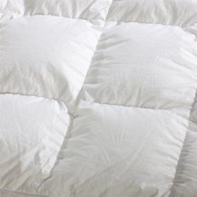 img 3 attached to 🛏️ Zingsleep Meierui Queen Size Down Alternative Comforter: White Down Insert, Quilted Design, Luxurious All Season Bedding Comforters 90x90inches