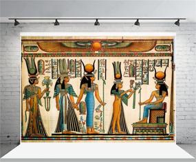 img 1 attached to 🔮 Captivating LFEEY 5x3ft Gods of Egypt Backdrop: Egyptian Decor for Mythology-Inspired Photography