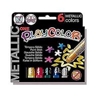 🎨 richeson 2610321 easy-to-use solid tempera paint stick set, assorted metallic colors logo