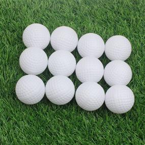 img 2 attached to 🏌️ KOFULL Golf Practice Ball, Hollow Plastic Golf Ball for Indoor Training - Pack of 50pcs (Available in 5 Colors: White, Yellow, Blue, Red, Multicolor)