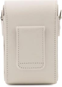 img 3 attached to MegaGear MG1504 White Leather Camera Case with Strap for Canon PowerShot SX740 HS and SX730 HS