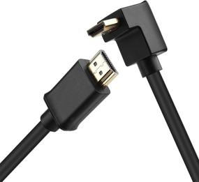 img 4 attached to 🔌 Cable Matters 6 Feet Right Angle HDMI Cable - Ready for HDR and 4K Resolution - 90 Degree HDMI Right Angle Cable