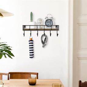 img 2 attached to 📬 Stylish Wall-Mounted Mail and Key Holder with Decorative Shelf and Hooks for Home Organization