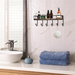 img 1 attached to 📬 Stylish Wall-Mounted Mail and Key Holder with Decorative Shelf and Hooks for Home Organization