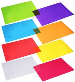 img 4 attached to 📦 Cellophane Wraps Sheets 11.8 by 8.5 Inch, 8 Colors, 104 Pieces by Outus