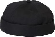 withmoons watch cap beanie: stylish cotton docker brimless harbour hat vz50060 logo