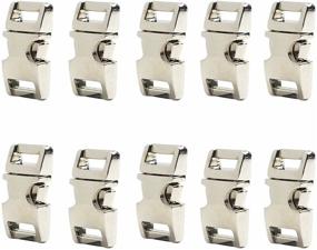 img 3 attached to 🔓 DGQ 5/8-Inch 10pcs Heavy Duty Silver Metal Side Release Buckles: Ideal for Paracord Bracelets