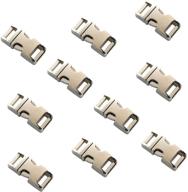 🔓 dgq 5/8-inch 10pcs heavy duty silver metal side release buckles: ideal for paracord bracelets logo