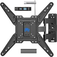full motion tv wall mount, swivel articulating arms for 26-55 inch tvs, perfect center design, vesa 400x400mm and 77 lbs capacity - mounting dream md2413-mx logo