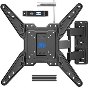 img 4 attached to Full Motion TV Wall Mount, Swivel Articulating Arms for 26-55 Inch TVs, Perfect Center Design, VESA 400x400mm and 77 lbs Capacity - Mounting Dream MD2413-MX