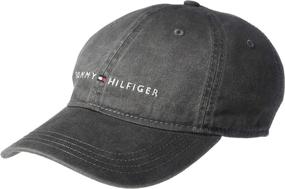 img 3 attached to 🧢 Sporty Style Upgrade: Tommy Hilfiger Men's Logo Dad Baseball Cap