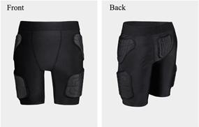 img 3 attached to 🩲 yingfeg bb Kids Padded Compression Shorts: Ultimate Hip and Butt Protection for Active Kids