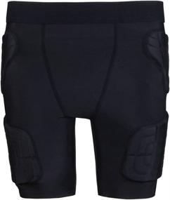 img 4 attached to 🩲 yingfeg bb Kids Padded Compression Shorts: Ultimate Hip and Butt Protection for Active Kids