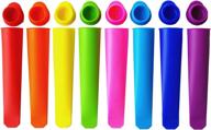 🍭 mirenlife silicone ice pop molds: innovative popsicle maker set of 8 in 8 vibrant colors! logo