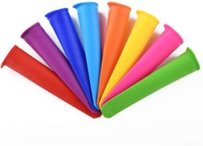 img 3 attached to 🍭 Mirenlife Silicone Ice Pop Molds: Innovative Popsicle Maker Set of 8 in 8 Vibrant Colors!