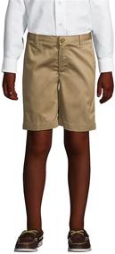 img 2 attached to Lands' End School Uniform Boys Blend 👖 Chino Shorts – Classic Style for Comfort and Durability