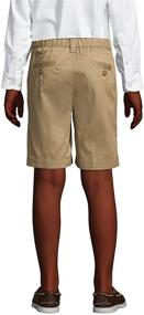 img 1 attached to Lands' End School Uniform Boys Blend 👖 Chino Shorts – Classic Style for Comfort and Durability