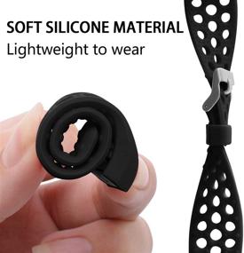 img 1 attached to 📱 POY Replacement Bands for Fitbit Charge 2 - Adjustable, Breathable Wristbands with Air Holes Straps