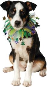 img 3 attached to Give Your Pet a Stylish Makeover with Rubies Fancy Mardi Gras Stars Pet Collar