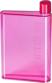 img 3 attached to 🥤 Newcom Portable Stylish Flat BPA-free Drink Bottle/Water Bottle (A5, Pink): Sleek and Convenient Hydration on the Go