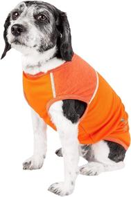 img 3 attached to 🐾 Pet Life Active 'Aero-Pawlse' Heathered Quick-Dry 4-Way Stretch Performance Dog Tank Top T-Shirt