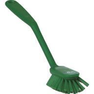 🍽️ dish brush, 10.5 inches length, medium bristles, model 4237, green logo