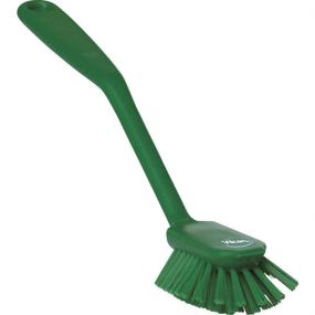 img 4 attached to 🍽️ Dish Brush, 10.5 inches Length, Medium Bristles, Model 4237, Green
