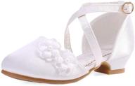 minibella girls satin wedding princess girls' shoes logo