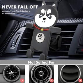 img 3 attached to 📱 Mirai Car Mount Phone Holder - Cartoon Air Vent Cell Phone Holder for Car - 2020 Universal Phone Mount for iPhone 12 Pro Mini SE 11 Max XR Xs X 8 7 6 Plus - Samsung Note 20 10 S20 S10 LG Compatible