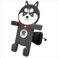 📱 mirai car mount phone holder - cartoon air vent cell phone holder for car - 2020 universal phone mount for iphone 12 pro mini se 11 max xr xs x 8 7 6 plus - samsung note 20 10 s20 s10 lg compatible logo