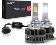 💡 lasfit lsplus led 9005 hb3 bulbs - high performance 72w 6000k 8000lm - easy installation logo