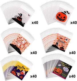 img 1 attached to Konsait Halloween Cellophane Self Adhesive Supplies