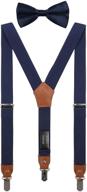 adjustable boys' suspenders & bow tie set with sturdy clips - deobox logo
