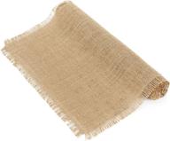 🏳️ burlap table runner for wedding, parties, bbq's, everyday, holidays - 100% jute vintage 14x72 inches - home·fsn logo