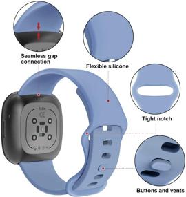 img 1 attached to FAKIDOM Compatible Replacement Wristband Accessories Wellness & Relaxation for App-Enabled Activity Trackers