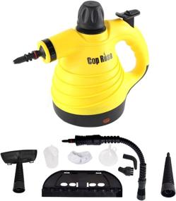 img 4 attached to 🧼 Powerful Handheld Steam Cleaners: Cop Rose HD-168 and PurSteam with 9-Piece Accessory Set for Effortless Multi-Surface Cleaning -Yellow