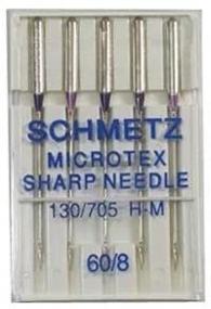 img 2 attached to Precision at its Finest: 5 🔍 Pack of 60/8 Schmetz Sharp Microtex Needles