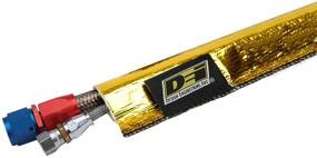 img 3 attached to 🔥 Design Engineering 010914 Heat Sheath GOLD 3/4" I.D. x 36" Line Sleeving: Ultimate Heat Protection up to 800°F