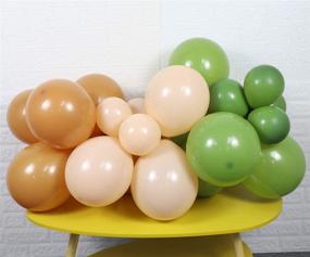 img 1 attached to 🎈 Olive Green Apricot Caramel DIY Balloon Arch Garland Kit - Party Decorations Supplies for Shower, Birthday, Wedding, Anniversary