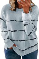 👚 women's plus size tie dye sweatshirt: happy sailed casual long sleeve crew neck colorblock pullover tops (1x-5x) logo